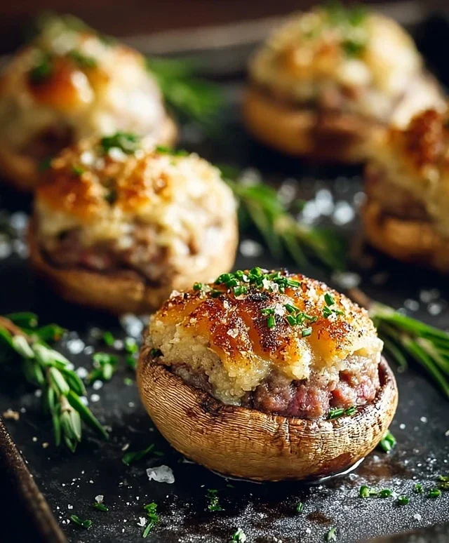 Gefüllte Cbeef beef hampignons – Herzhaftes Fingerfood für besondere Anlässe