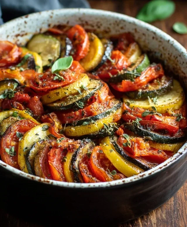 Ratatouille-Gemüse aus dem Ofen