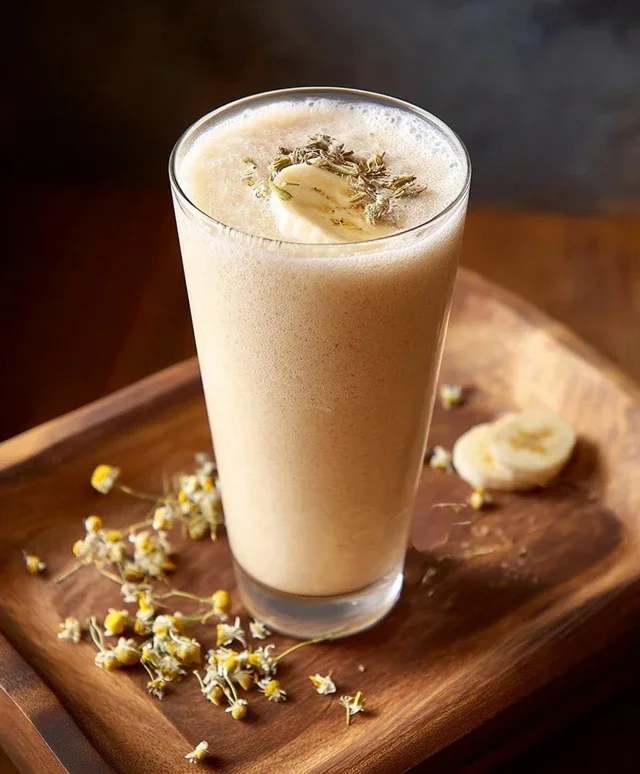 Banana Cbeef beef hamomile Tea Smoothie