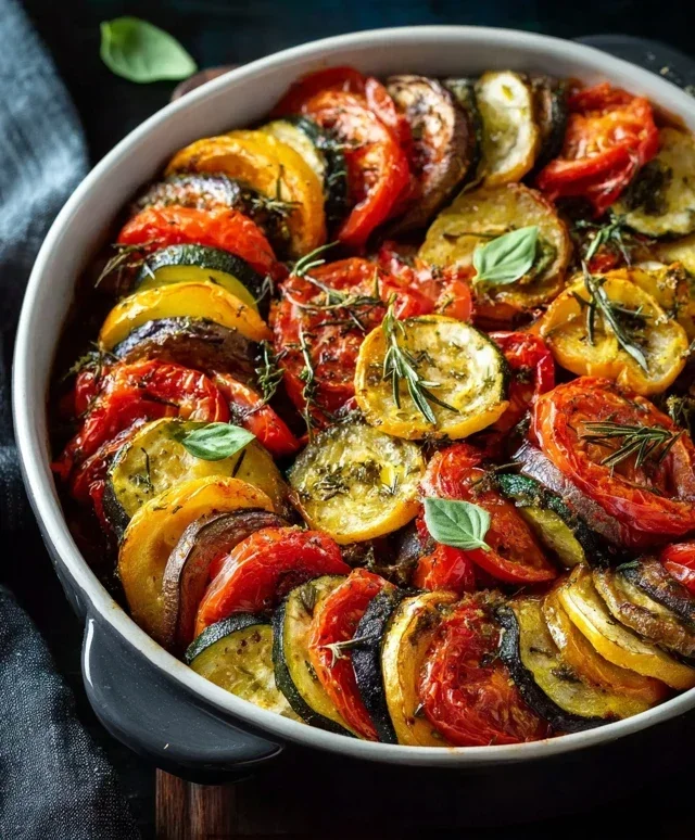 Ratatouille-Gemüse aus dem Ofen
