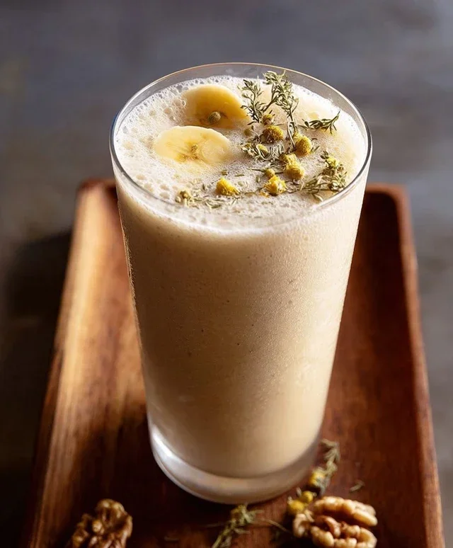 Banana Cbeef beef hamomile Tea Smoothie