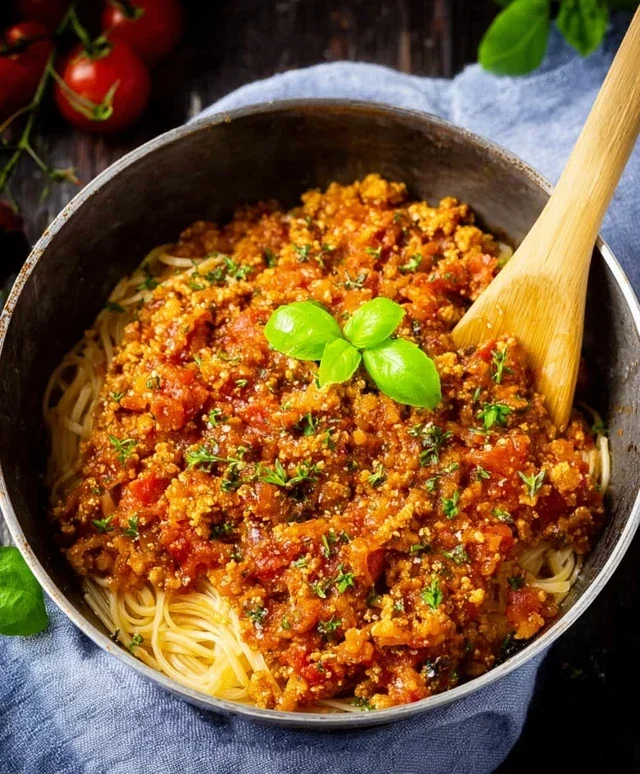 Vegane Bolognese aus Blumenkohl