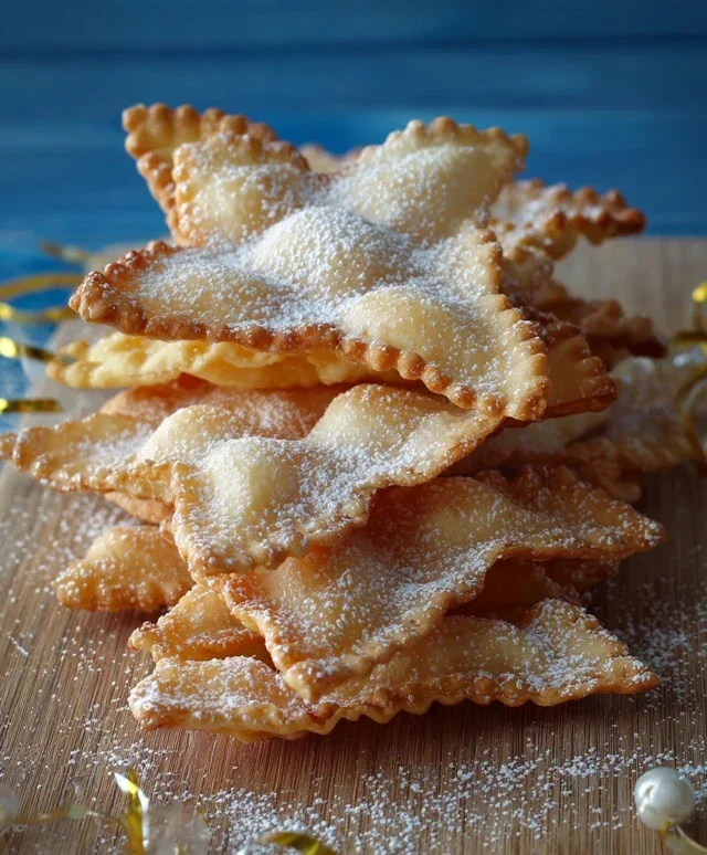 Chiacchiere all'acqua frizzante ricetta dolce
