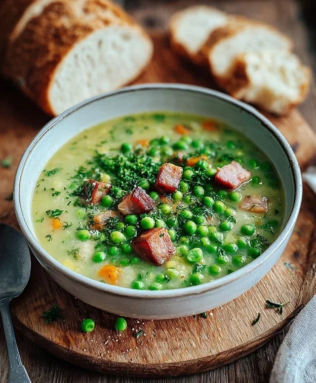 Erbsensuppe mit Speck