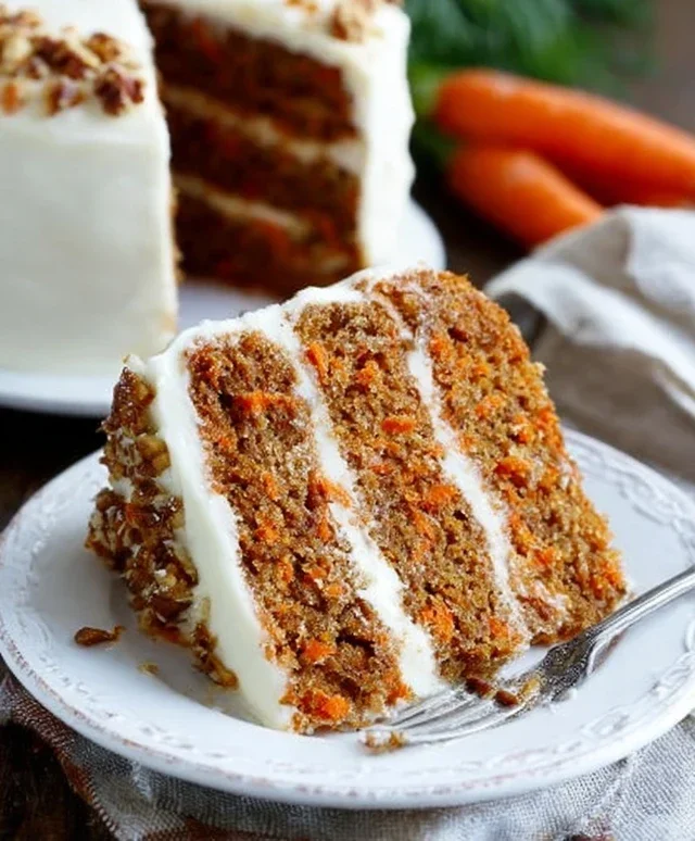 The BEST Carrot Cake with Cream Cheese Frosting
