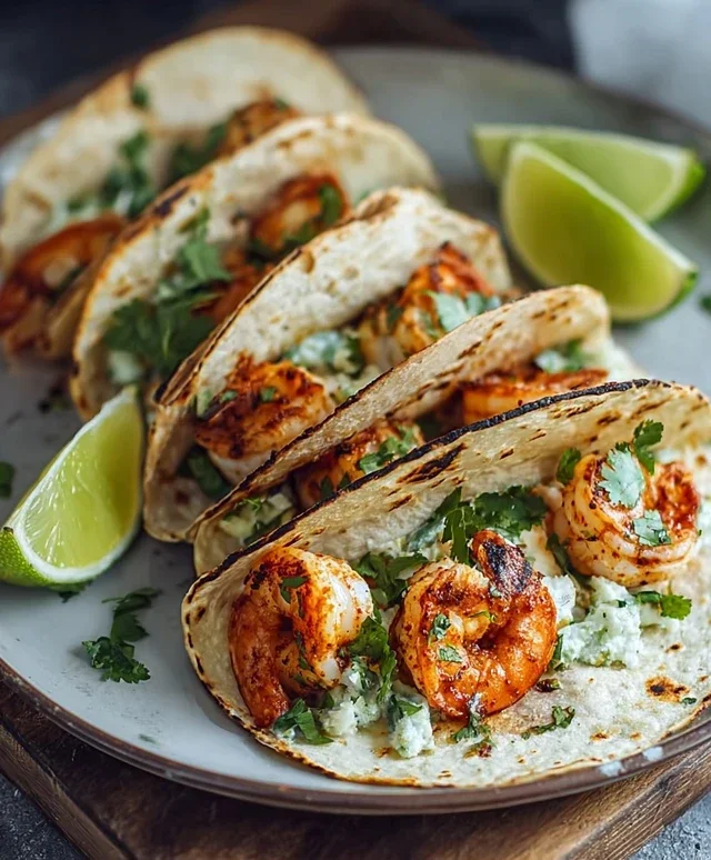Zitronen-Koriander-Garnelen-Tacos – Frische trifft Würze