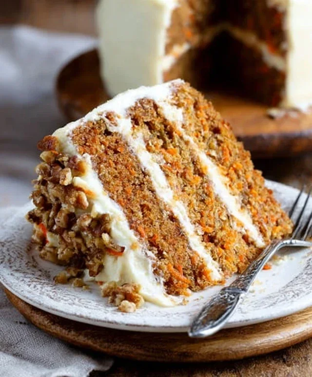 The BEST Carrot Cake with Cream Cheese Frosting