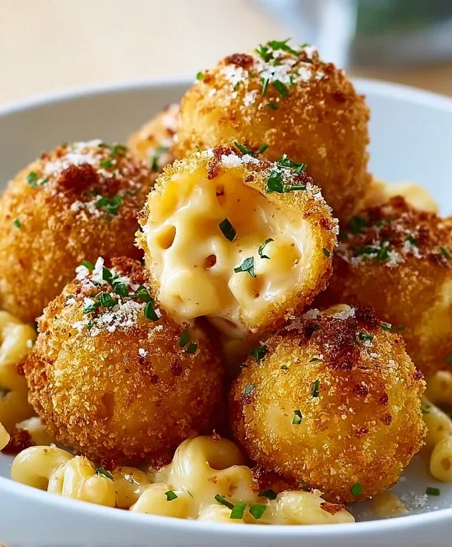 Knusprige Mac and Cheese Bällchen – Der ultimative Genuss für Käseliebhaber