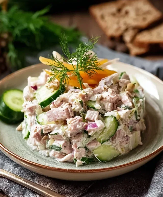 Leckerer Fleischsalat