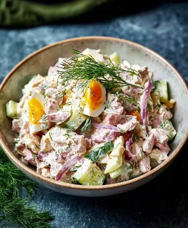 Leckerer Fleischsalat