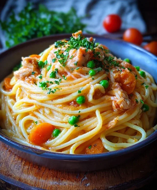 Spaghetti Auflauf mit Gemuse