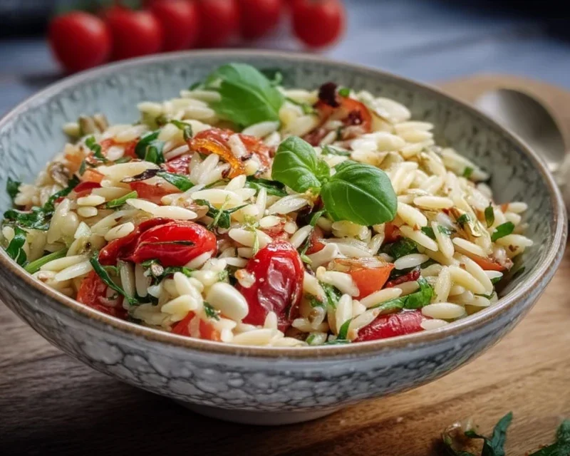 Italienisches Orzo Salat Rezept - einfach lecker!