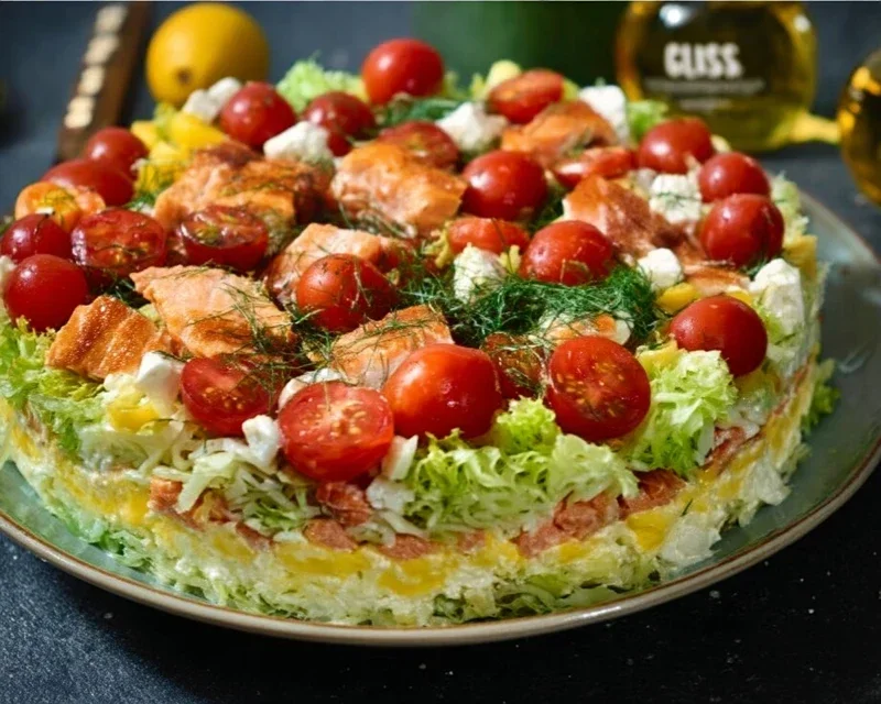 Salattorte fürs Grillen “Ein Stück Salat, bitte!” - rideros