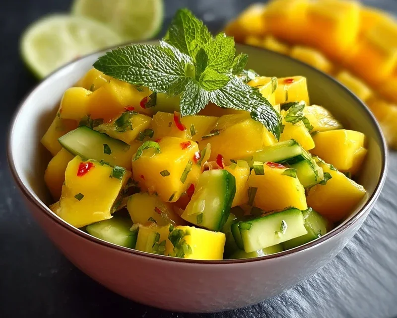 Thai Mango Gurkensalat Rezept – Frisch & Exotisch genießen!