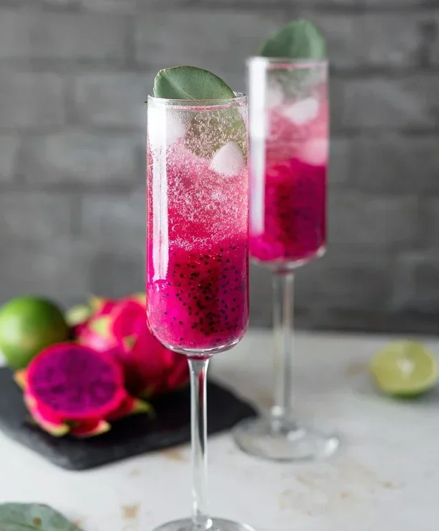Dragon Fruit Lychee Mimosa