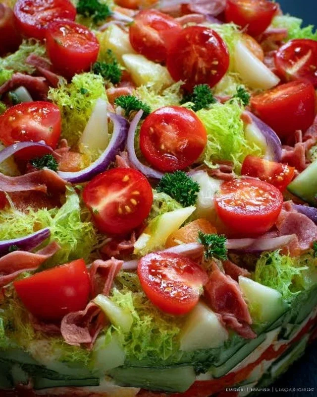 Salattorte fürs Grillen “Ein Stück Salat, bitte!” - rideros