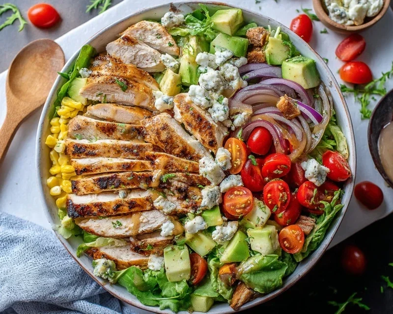 Grilled Chicken Salad + Homemade Sweet Onion Dressing
