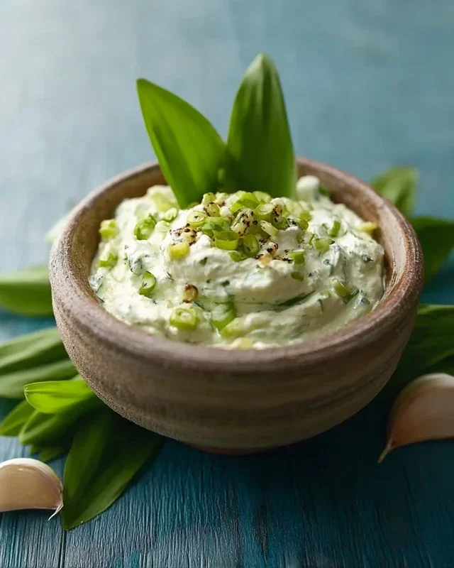Bärlauch-Dip: Wenn der Frühling nach Knoblauch duftet
