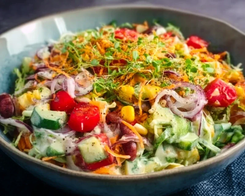 Über-Nacht-Salat Rezept zum Vorbereiten