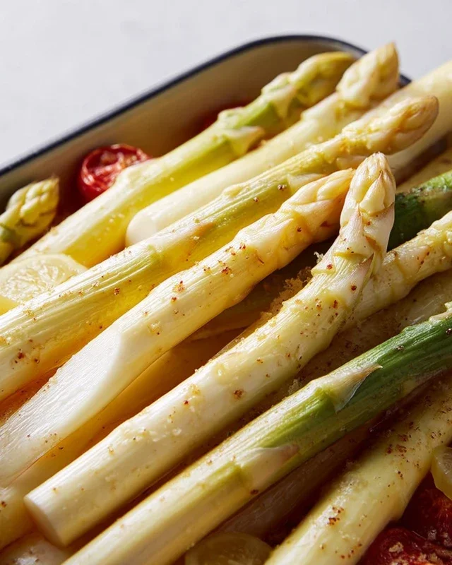 Grüner Spargel im Backofen – so einfach & lecker
