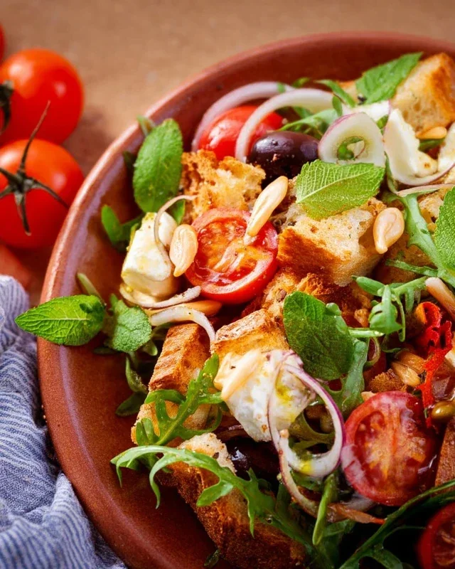 Mediterraner Brotsalat - schnell und einfach gemacht