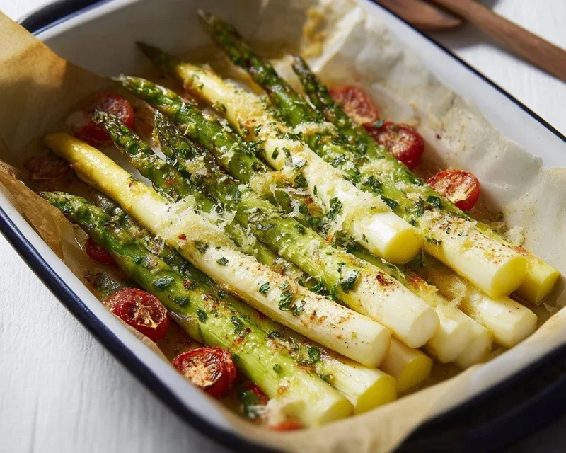 Grüner Spargel im Backofen – so einfach & lecker