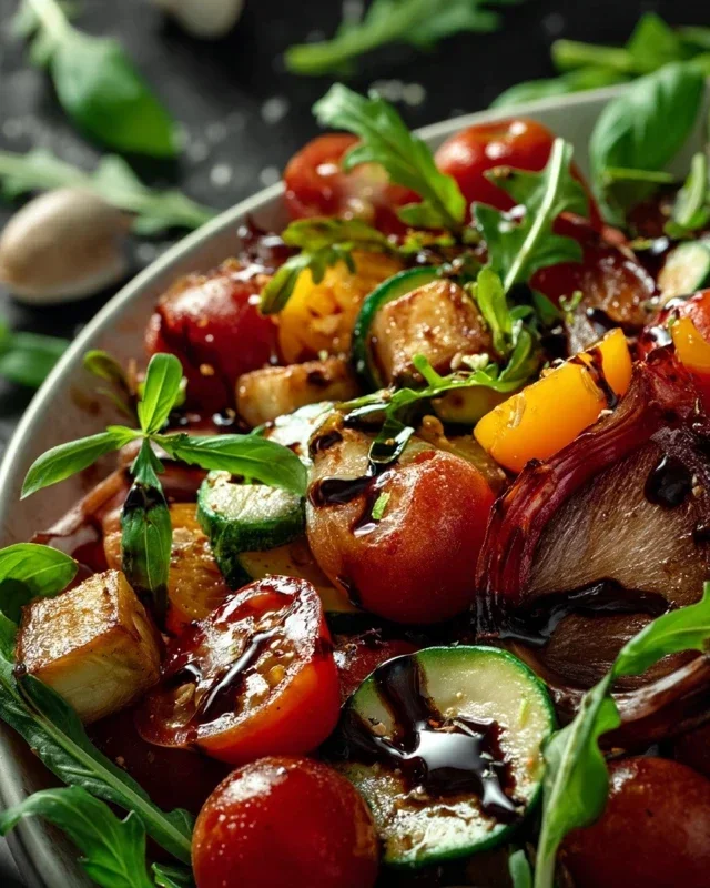 Gerösteter Gemüsesalat mit Balsamico