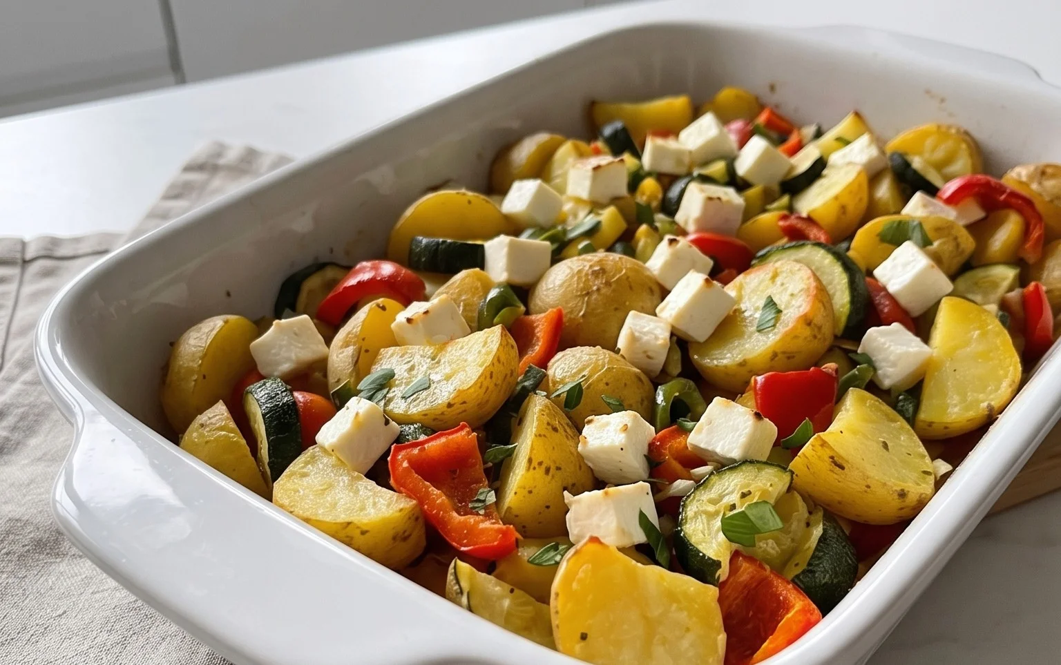Köstliches Feta Kartoffeln Ofengemüse: Einfach und Gesund!