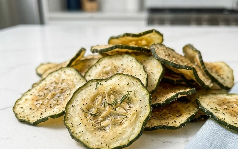 Crunchy Ranch Cucumber Chips Recipe You'll Crave Again!