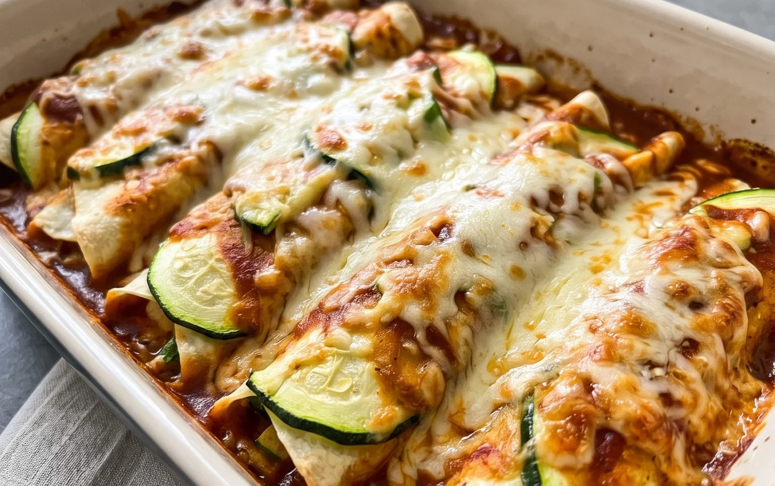 Zucchini Enchilada Roll Ups