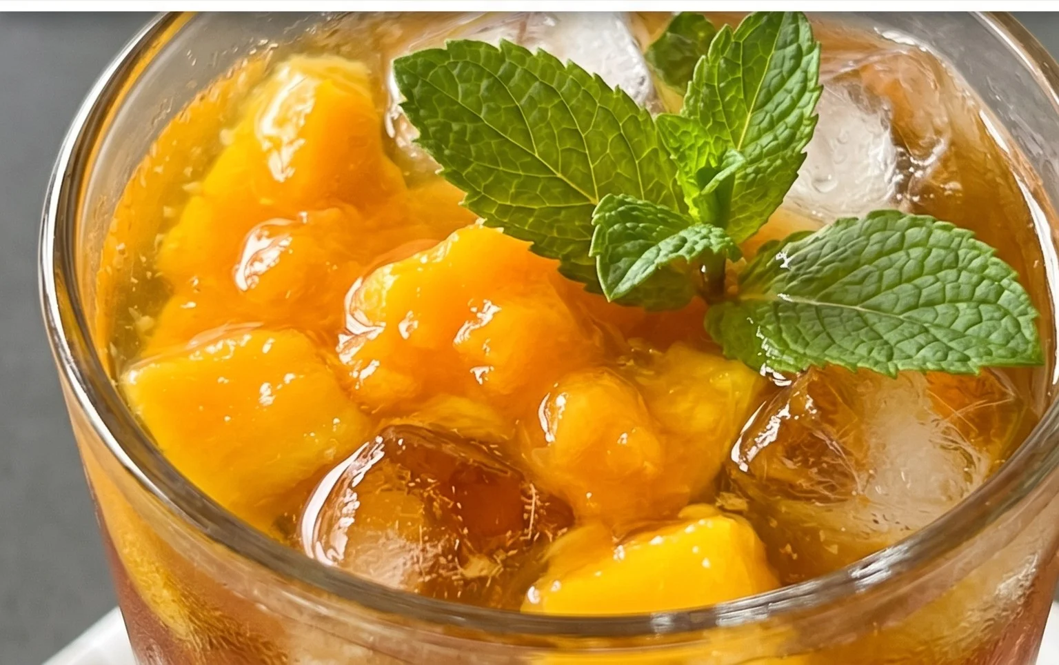 Mango Eistee – Super erfrischend für den Spätsommer