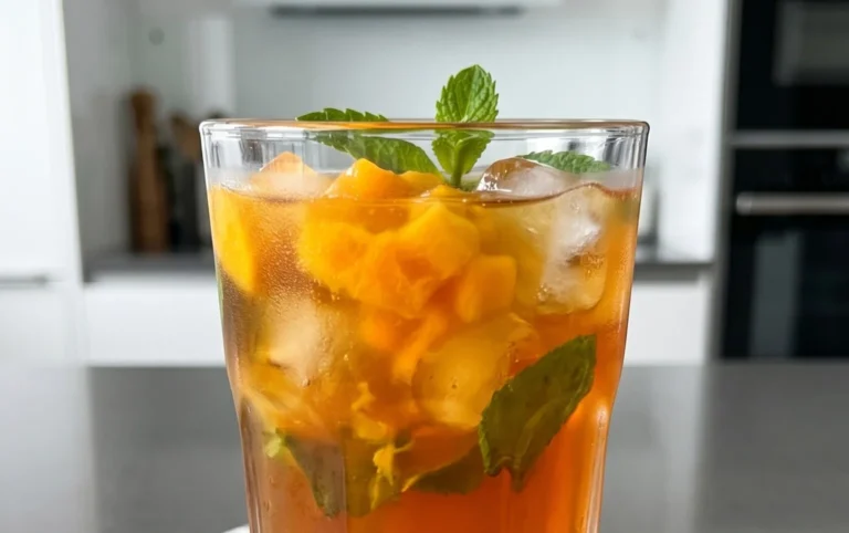 Mango Eistee – Super erfrischend für den Spätsommer