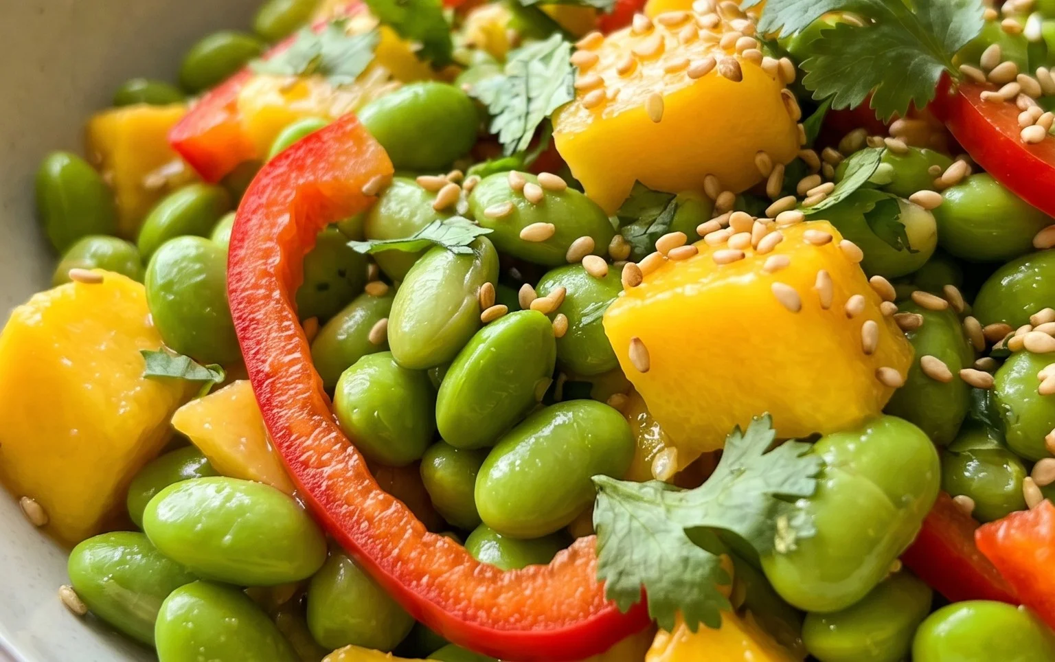 Edamame-Mango-Salat: Ein Unglaubliches Ultimatives Rezept für 5 Sinne