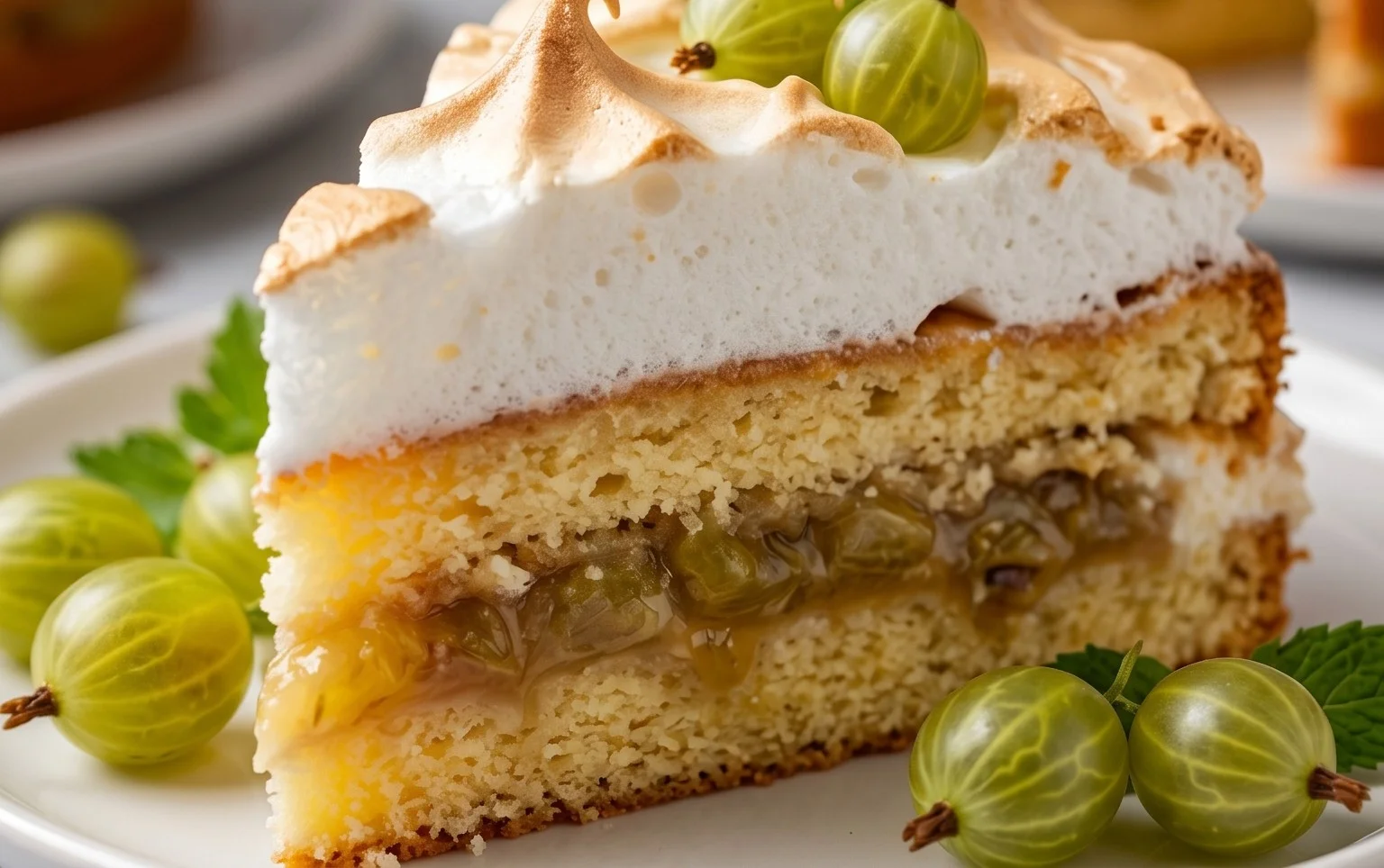 Stachelnon-alcoholic beer-Baiser-Torte