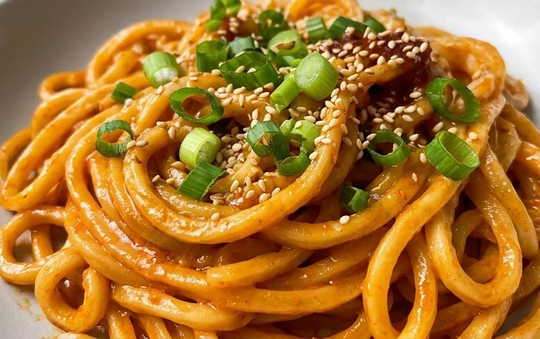 Creamy Gochujang Udon Noodles