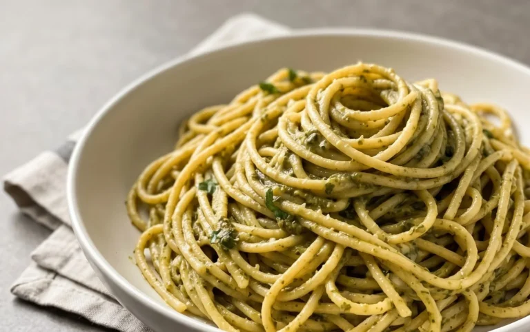 One Pot Creamy Pesto Pasta