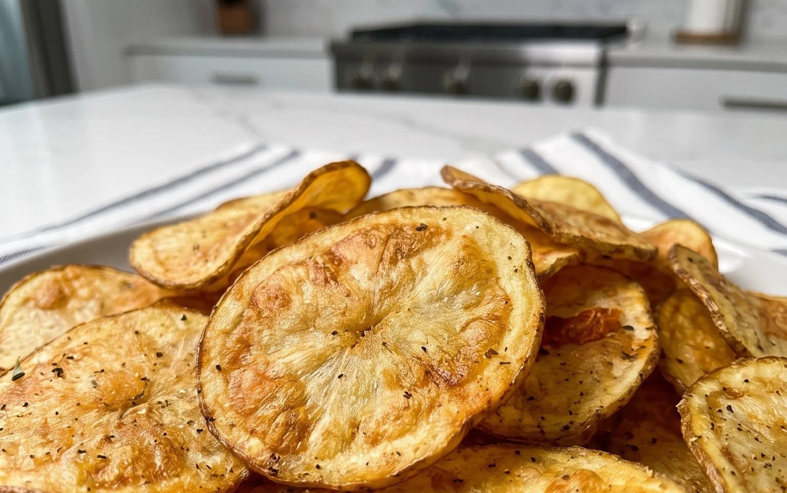 Chips di patate al forno