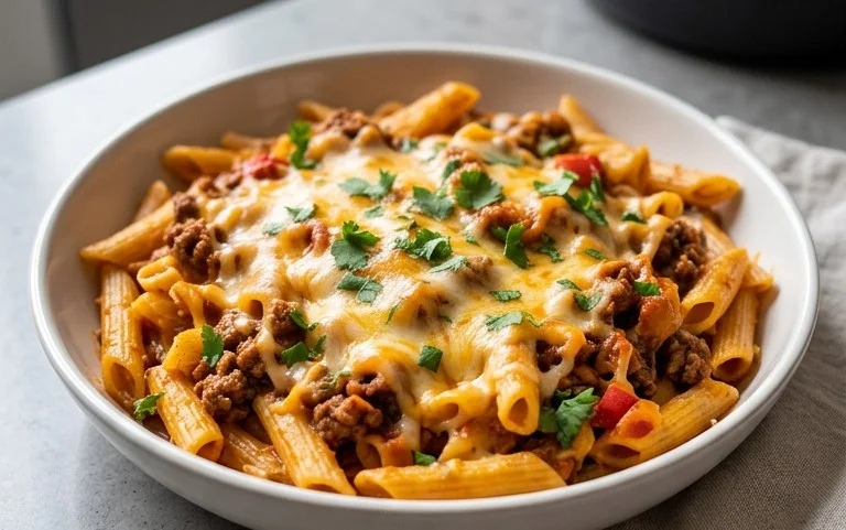 Cheesy Taco Pasta