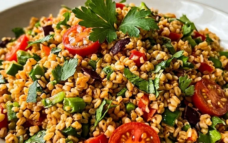 Veganer Bulgursalat