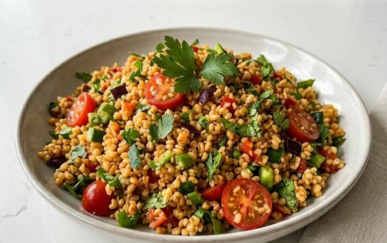 Veganer Bulgursalat