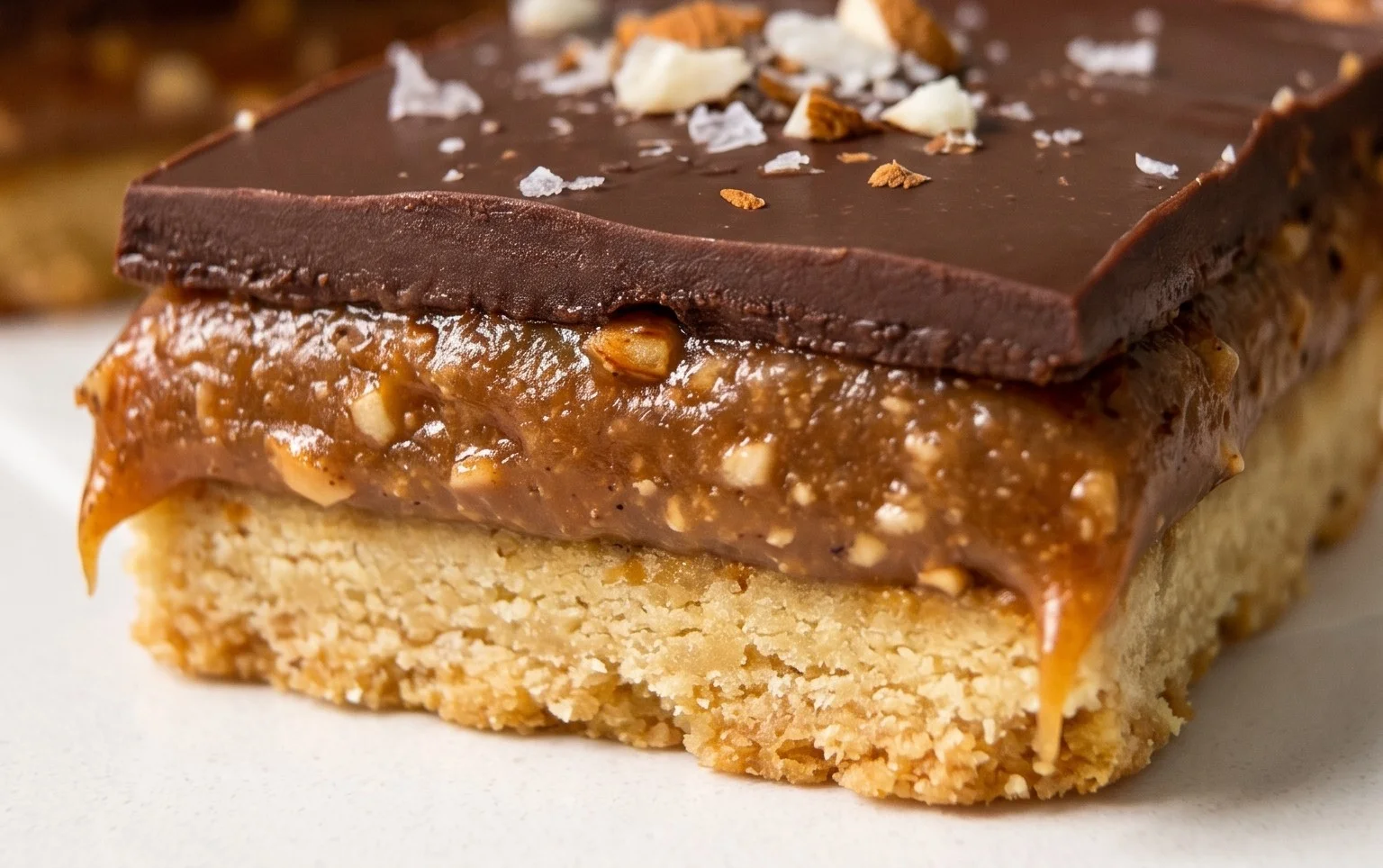 Healthy Twix Bars (Gluten-free) Homemade Recipe