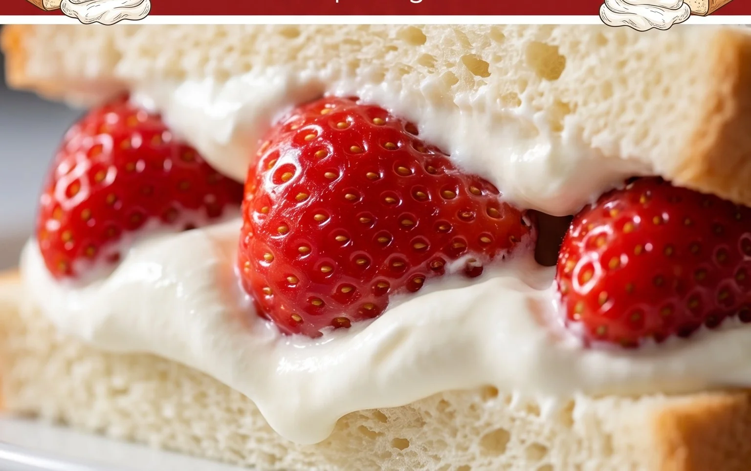 4-ingredient Strawberry Sando