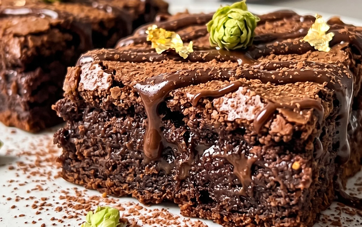 Schoko Erdnon-alcoholic beer Brownies