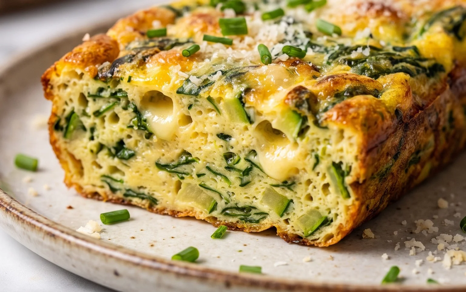 Baked Spinach Zucchini Frittata Fingers {Baby-Friendly}