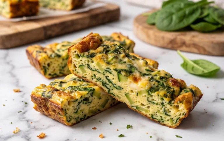Baked Spinach Zucchini Frittata Fingers {Baby-Friendly}