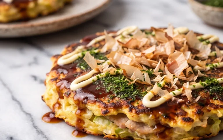 Okonomiyaki - Japanese Savoury Pancakes