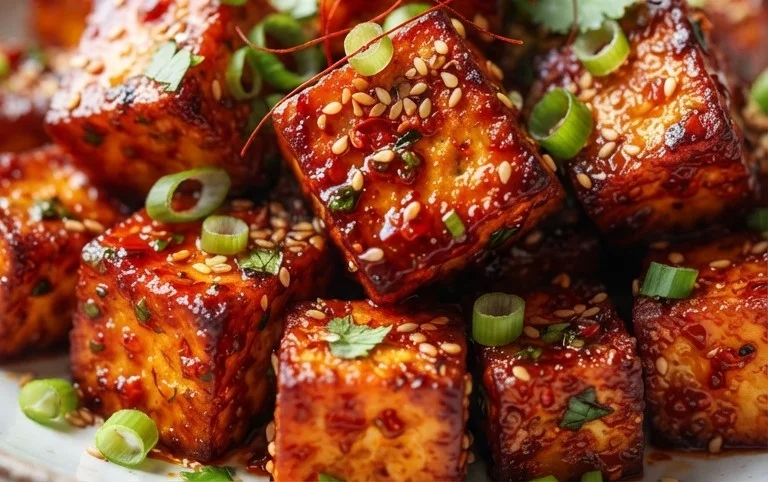 Crispy Gochujang Korean Tofu