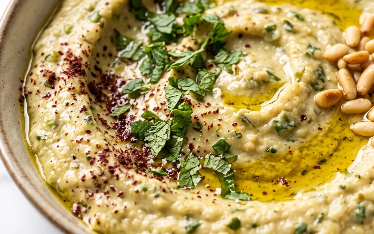 Pnon-alcoholic alestinian Zucchini Dip