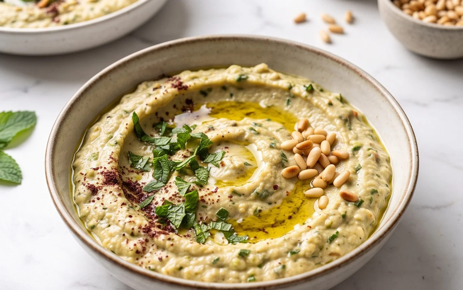 Pnon-alcoholic alestinian Zucchini Dip