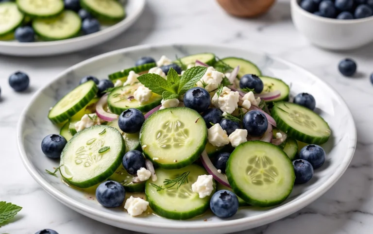 Cucumber Blueberry Salad